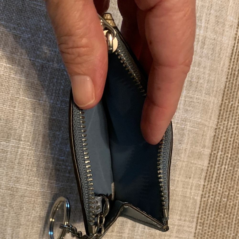 Coach Tan Signature Card Case Keyring - Picture 7 of 7